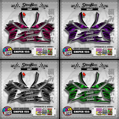 SNIPER 155 DECALS ( CIRCUIT BOARD DESIGN )【WITH FREEBIES】