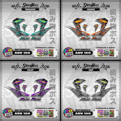 ADV 160 DECALS ( HOTWHEELS )【WITH FREEBIES】
