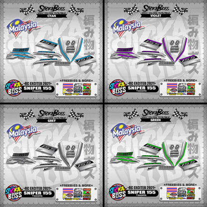 SNIPER 155 DECALS ( RC EXCITER 2021 )【WITH FREEBIES】