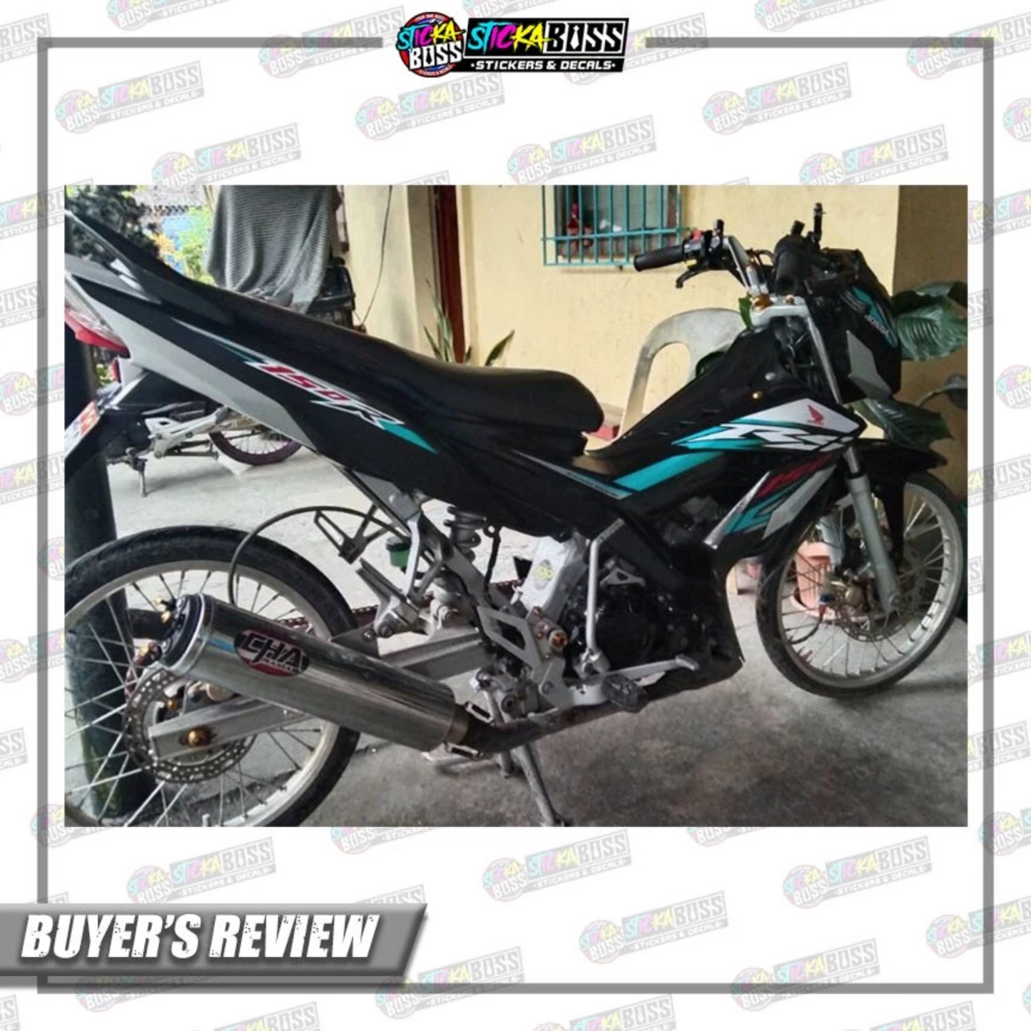 RS 150 FI Decals (R150 Stock Decals)【PREMIUM GLOSSY LAMINATED】