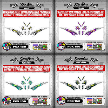 PCX 150 DECALS ( TRANSPARENT HOTWHEELS )【WITH FREEBIES】