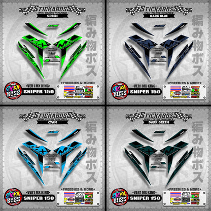 SNIPER 150 DECALS ( VER1 MX KING )【WITH FREEBIES】MALAYSIAN CONCEPT/Y15ZR/EXCITER 150