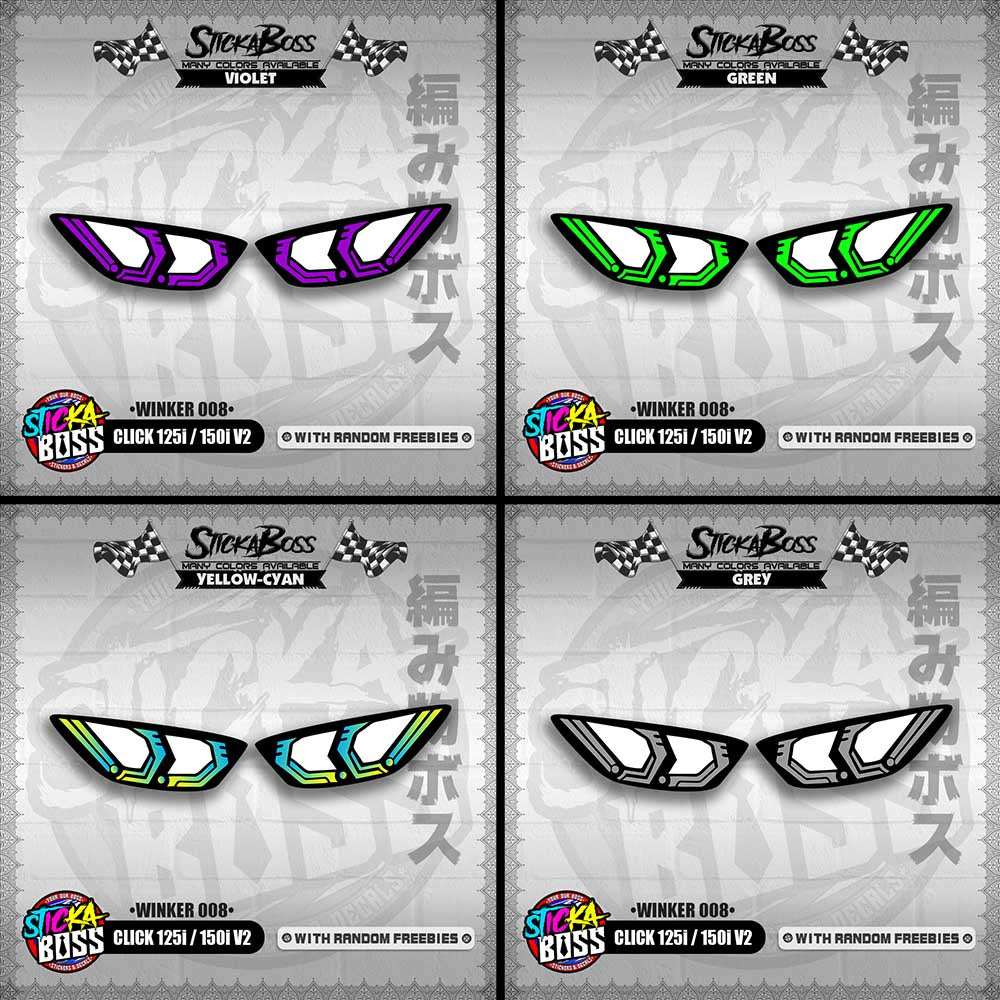 CLICK 125i / 150i V2 (WINKER 008) TRANSPARENT【WITH FREEBIES】