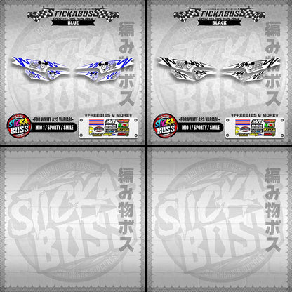 MIO 1 / SPORTY / SMILE INDO STICKER DECALS ( FOR WHITE A23 VARIASI) 【WITH FREEBIES】