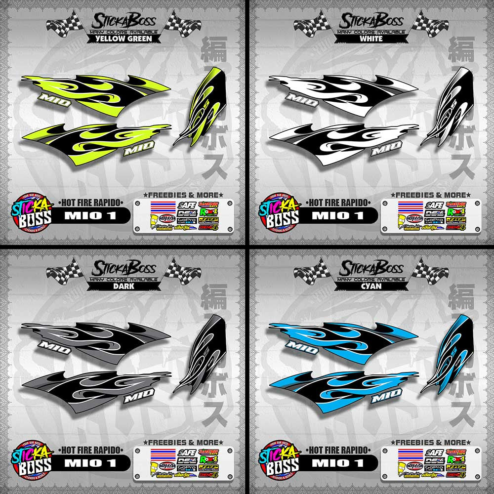 MIO 1 DECALS ( HOT FIRE RAPIDO )【WITH FREEBIES】