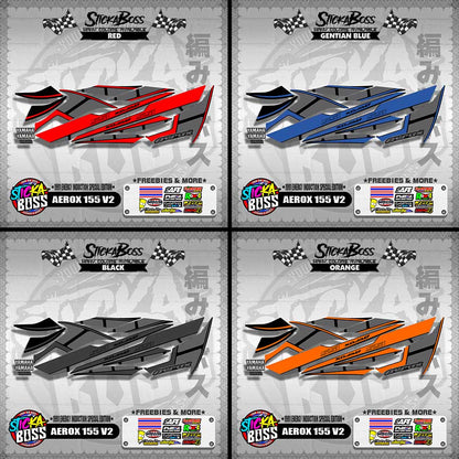 AEROX 155 V2 DECALS ( 1991 ENERGY INDUCTION SPECIAL EDITION )【WITH FREEBIES】