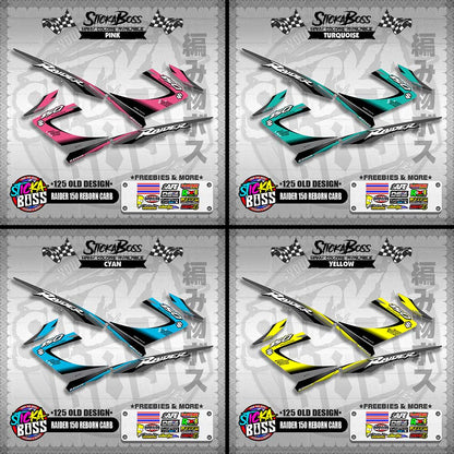 RAIDER 150 REBORN CARB DECALS ( 125 OLD DESIGN )【WITH FREEBIES】