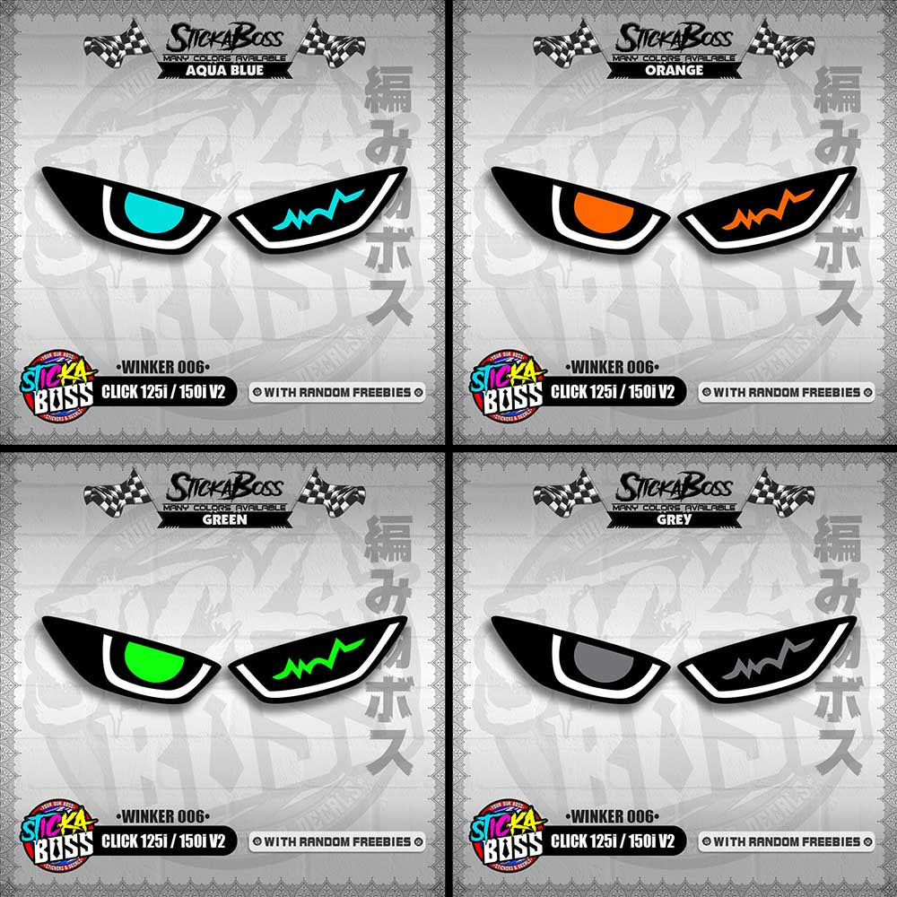 CLICK 125i / 150i V2 (WINKER 006) TRANSPARENT【WITH FREEBIES】