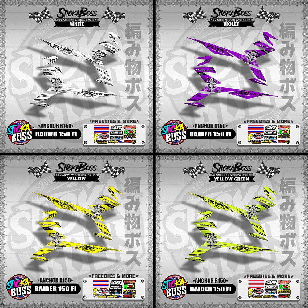 RAIDER 150 FI DECALS ( ANCHOR R150 )【WITH FREEBIES】