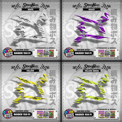 RAIDER 150 FI DECALS ( ANCHOR R150 )【WITH FREEBIES】
