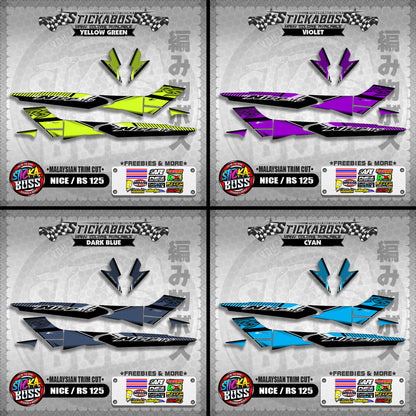 NICE / RS 125 STICKER DECALS ( MALAYSIAN TRIM CUT )【WITH FREEBIES】