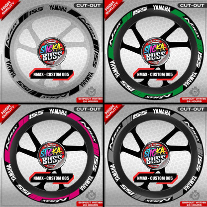 NMAX 155 MAG STICKER SET ( 2 MAGS ) - CUSTOM 005 | VINYL WATERPROOF CUT-OUT DECALS