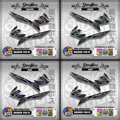 RAIDER 150 FI DECALS ( NEW SATRIA FI N13 )【WITH FREEBIES】