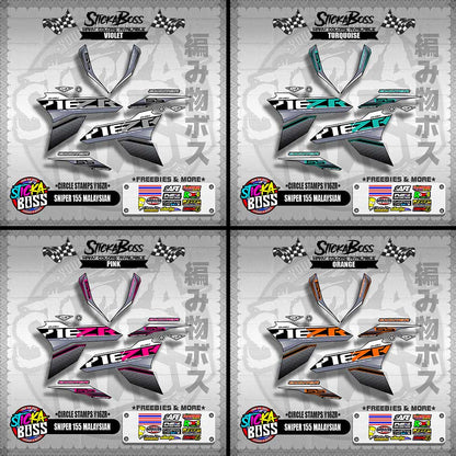 SNIPER 155 MALAYSIAN DECALS ( CIRCLE STAMPS Y16ZR )【WITH FREEBIES】
