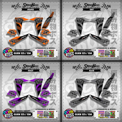 CLICK 125 / 150 DECALS ( HAYABUSA CONCEPT ) 【WITH FREEBIES】