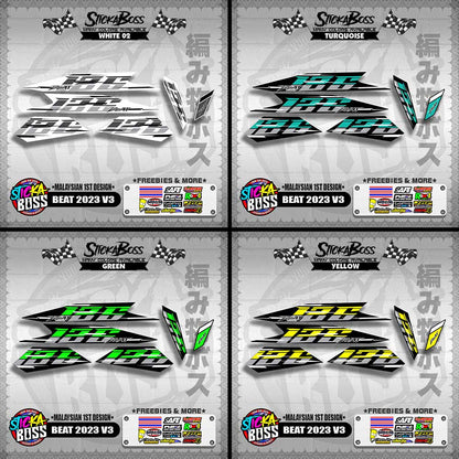 BEAT 2023 V3 DECALS ( MALAYSIAN 1ST DESIGN )【WITH FREEBIES】