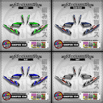 SNIPER 150 Stock Decals ( 150ZR Malaysian Concept ) MX King, Exciter 150