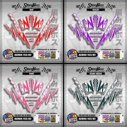 AEROX 155 V2 DECALS ( FOR WHITE NVX V9 SERIES )【WITH FREEBIES】