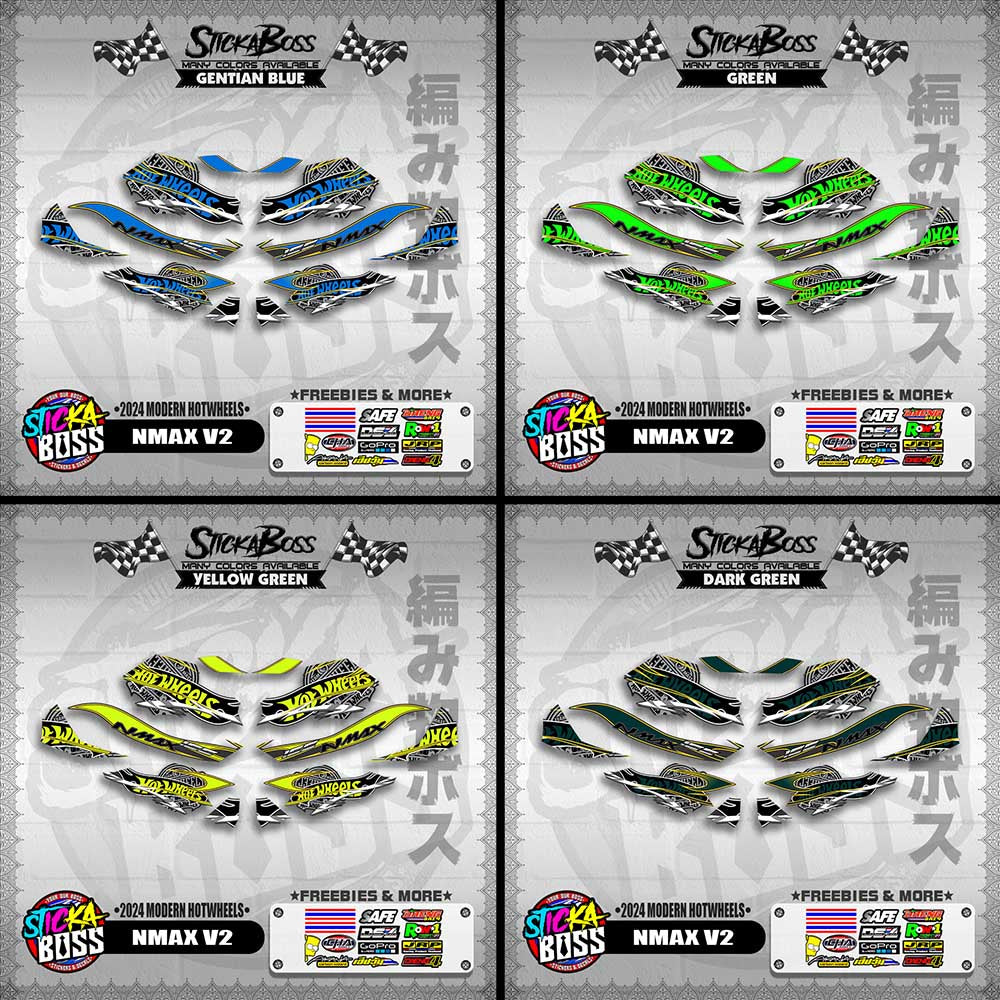 NMAX V2 DECALS ( 2024 MODERN HOTWHEELS )【WITH FREEBIES】