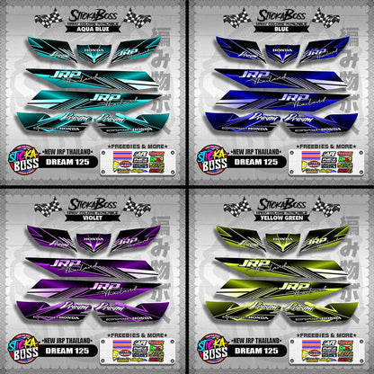 DREAM 125 DECALS ( NEW JRP THAILAND )【WITH FREEBIES】