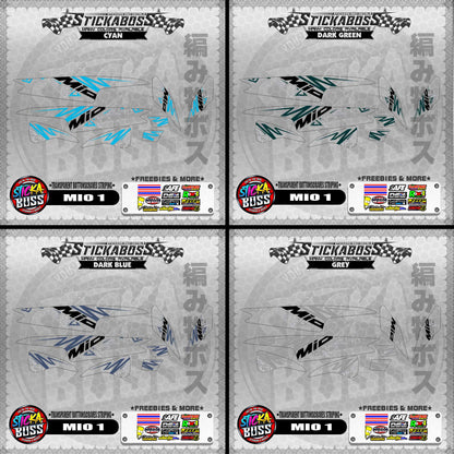 【PREMIUM UV PRINT】TRANSPARENT MIO 1 DECALS ( BUTTONSCRAVES STRIPING )【WITH FREEBIES】