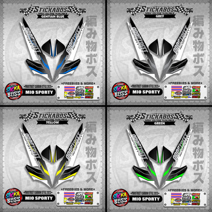 MIO SPORTY STICKER DECALS ( PROSTREET CARBON STYLE 2025 )【WITH FREEBIES】