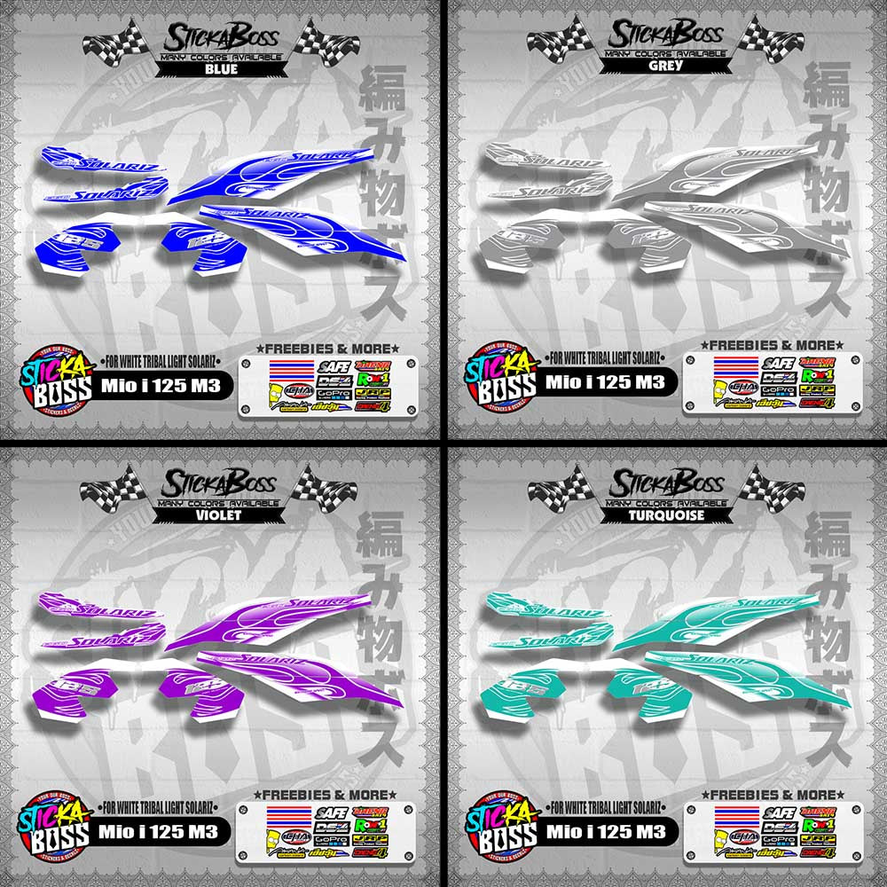 MIO I 125 M3 DECALS ( FOR WHITE TRIBAL LIGHT SOLARIZ )【WITH FREEBIES】