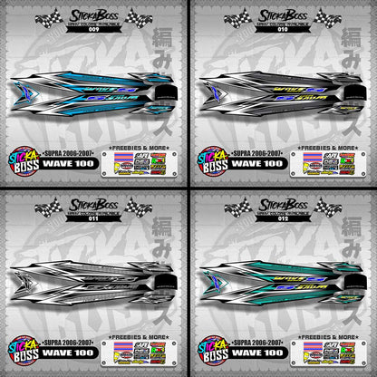 WAVE 100 DECALS ( SUPRA 2006-2007 )【WITH FREEBIES】