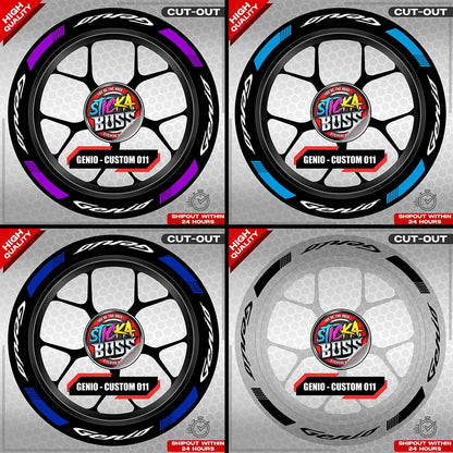 GENIO MAG STICKER SET ( 2 MAGS ) - CUSTOM 011 | VINYL WATERPROOF CUT-OUT DECALS
