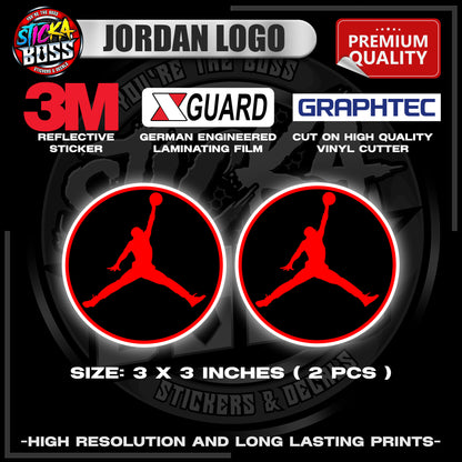 JORDAN LOGO | 3M REFLECTIVE STICKER | PREMIUM LAMINATED【PREMIUM QUALITY】