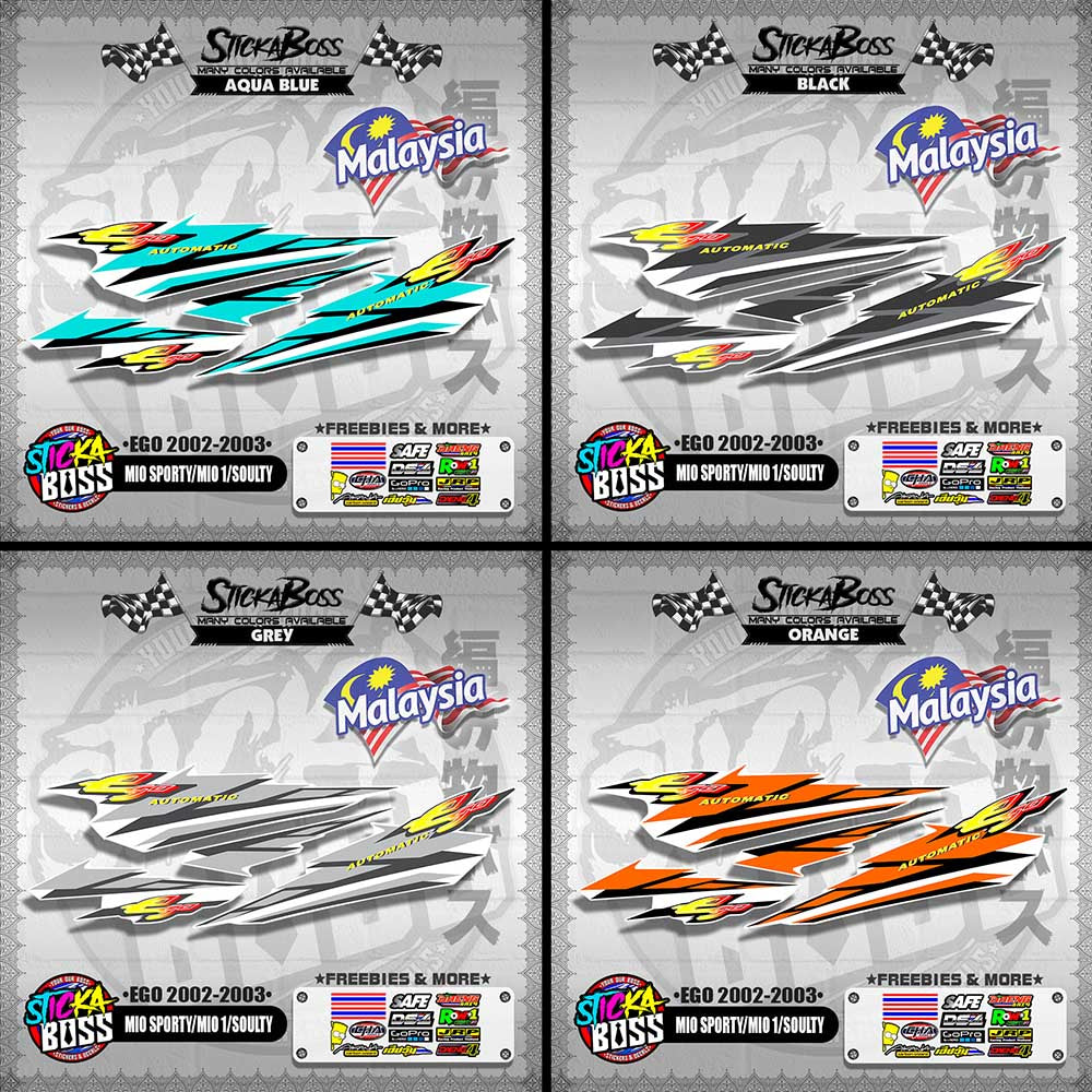 MIO SPORTY / MIO 1 / SOULTY DECALS ( EGO 2002-2003 )【WITH FREEBIES】