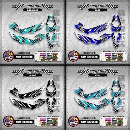 XRM 125 CARB STICKER FULL DECALS ( FOX INSPIRED )【WITH FREEBIES】
