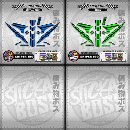 SNIPER 150 STICKER DECALS ( 2025 SKYLINE INSPIRED )【WITH FREEBIES】