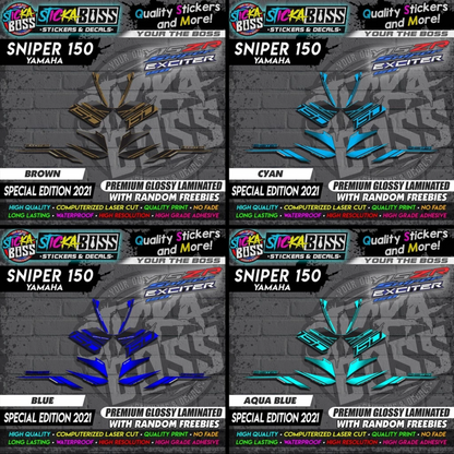 SNIPER 150 Stock Decals ( Special Edition 2021 ) [ MALAYSIAN CONCEPT / EXCITER 150 / Y15ZR ]