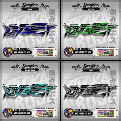 MIO SOUL I 115 MSI DECALS ( FIRE EDITION )【WITH FREEBIES】