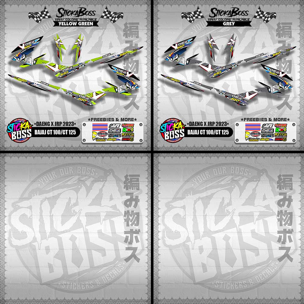 BAJAJ CT 100 / CT 125 DECALS ( DAENG X JRP 2023 )【WITH FREEBIES】