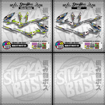 BAJAJ CT 100 / CT 125 DECALS ( DAENG X JRP 2023 )【WITH FREEBIES】