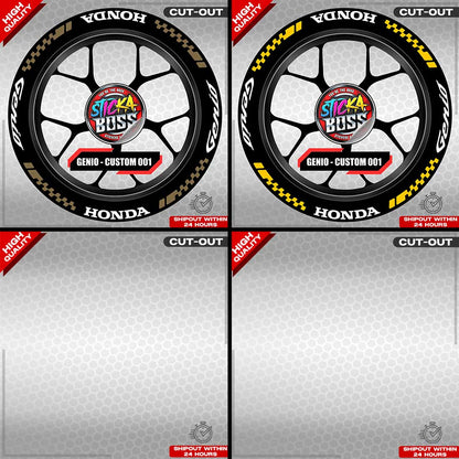 GENIO MAG STICKER SET ( 2 MAGS ) - CUSTOM 001 | VINYL WATERPROOF CUT-OUT DECALS