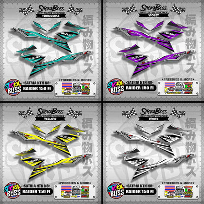 RAIDER 150 FI DECALS ( SATRIA NTN N8 )【WITH FREEBIES】