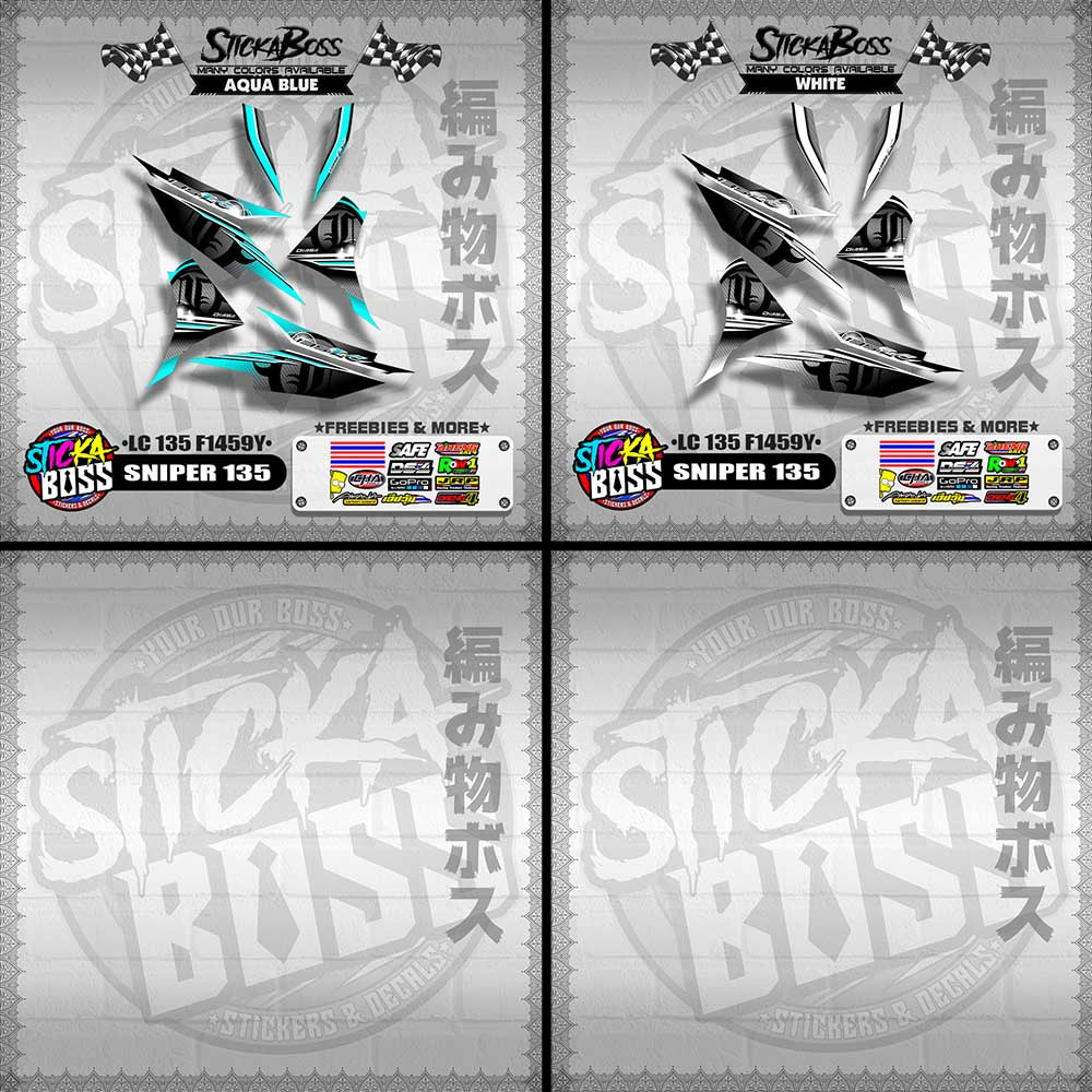 SNIPER 135 DECALS ( LC 135 F1459Y )【WITH FREEBIES】