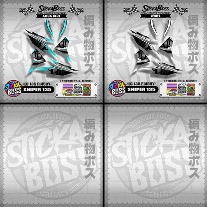 SNIPER 135 DECALS ( LC 135 F1459Y )【WITH FREEBIES】
