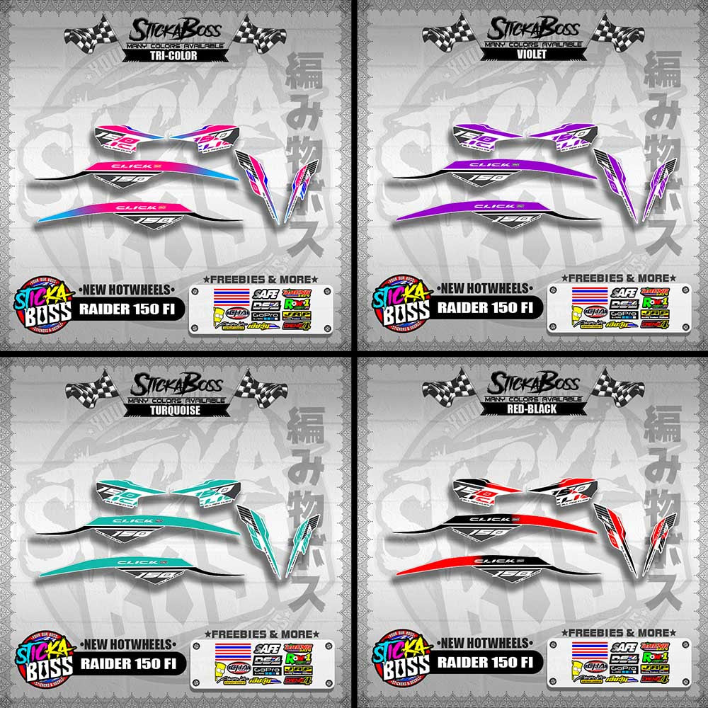 CLICK 150 V2 DECALS FOR WHITE ( NEW CUSTOM STRIPPING GAME CHANGER )【WITH FREEBIES】