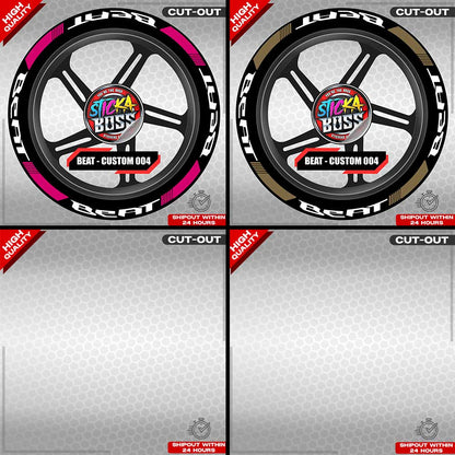 BEAT MAG STICKER SET ( 2 MAGS ) - CUSTOM 004 | VINYL WATERPROOF CUT-OUT DECALS