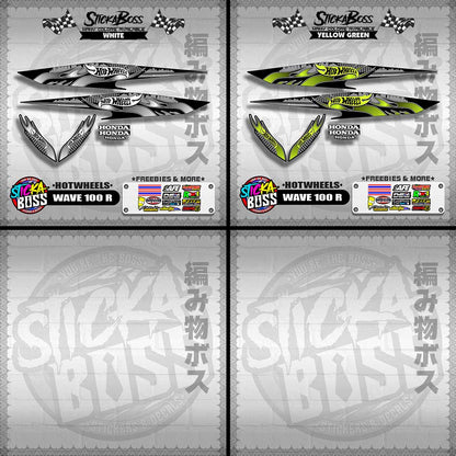 WAVE 100 R 2018 DECALS ( HOTWHEELS )【WITH FREEBIES】