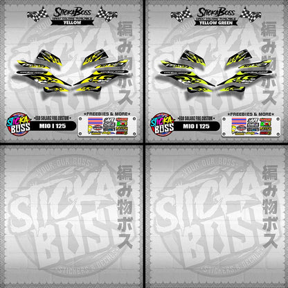 MIO I 125 DECALS ( EGO SOLARIZ FIRE CUSTOM )【WITH FREEBIES】
