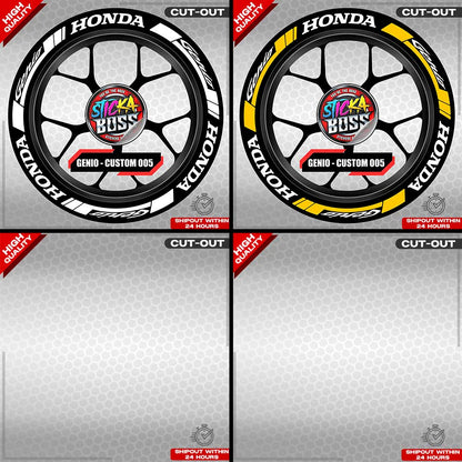 GENIO MAG STICKER SET ( 2 MAGS ) - CUSTOM 005 | VINYL WATERPROOF CUT-OUT DECALS