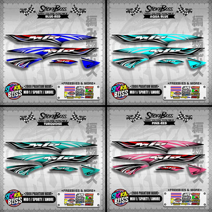 MIO 1 / SPORTY / AMORE DECALS ( 2008 PHANTOM WAVE )【WITH FREEBIES】