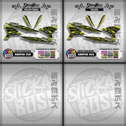 SNIPER 150 DECALS ( CIRCUIT BOARD DESIGN )【WITH FREEBIES】