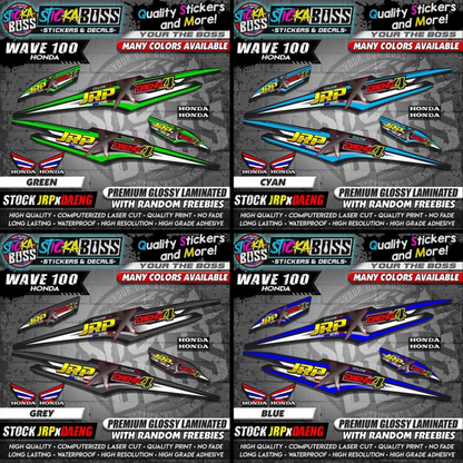 HONDA WAVE 100 Thai Decals ( Stock JRP x DAENG )【WITH FREEBIES】