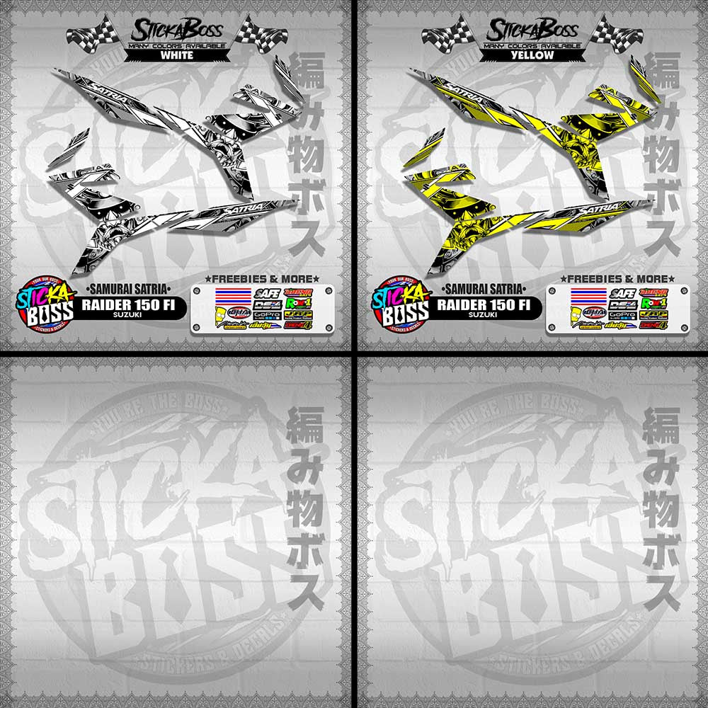 RAIDER 150 FI DECALS ( SAMURAI SATRIA )【WITH FREEBIES】